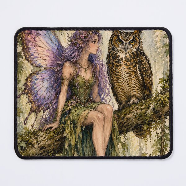 Item preview, Enchanted Fairy and Owl designed and sold by Pawzenix.
