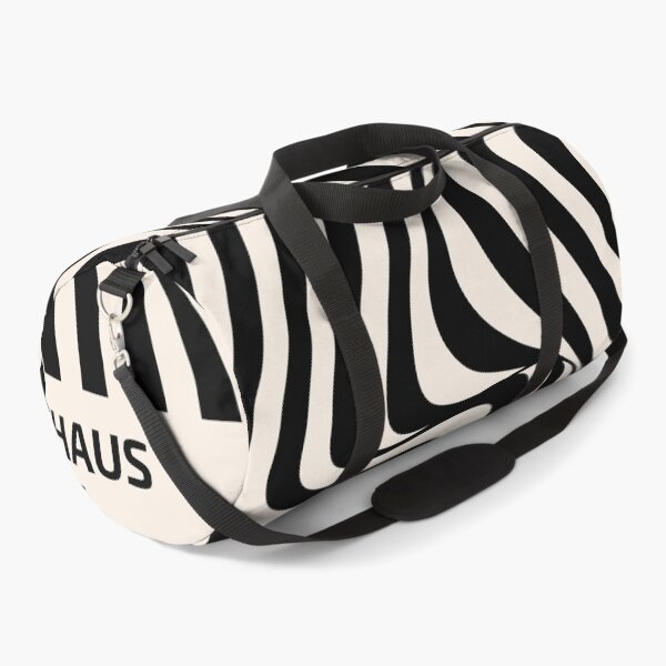 Item preview, Bauhaus Abstract Black Cream Wavy Lines – Vintage Geometric Art designed and sold by vlaminnhoo.