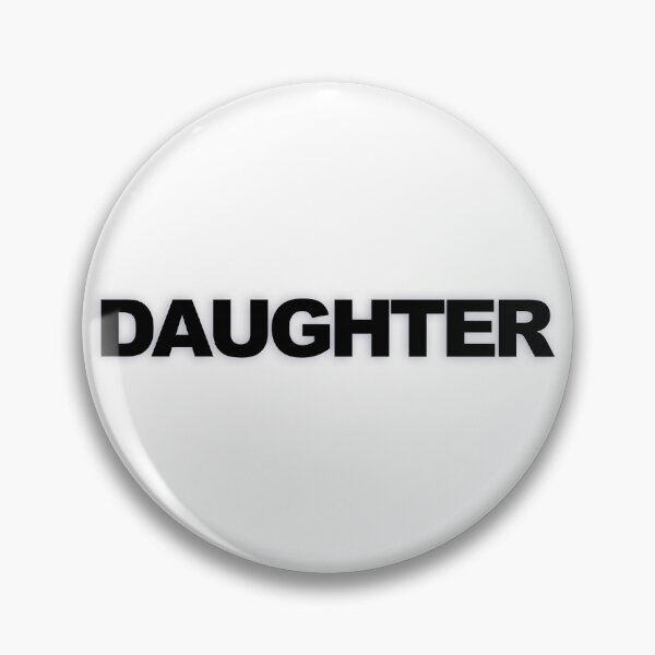 Item preview, DAUGHTER — Black Minimal Bold Type Statement designed and sold by WORDPAUSE.