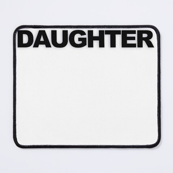 Item preview, DAUGHTER — Black Minimal Bold Type Statement designed and sold by WORDPAUSE.