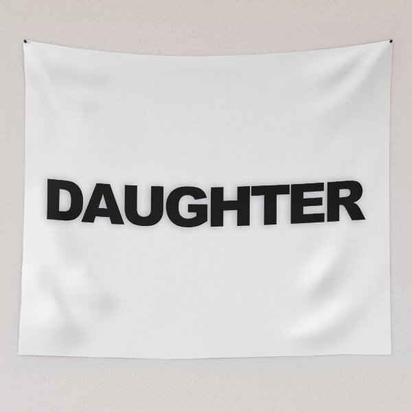 Item preview, DAUGHTER — Black Minimal Bold Type Statement designed and sold by WORDPAUSE.
