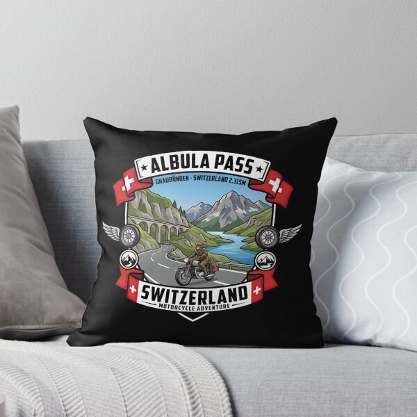 Item preview, Albula Pass Swiss Mountain Pass Vintage Road Artwork designed and sold by enzoade.