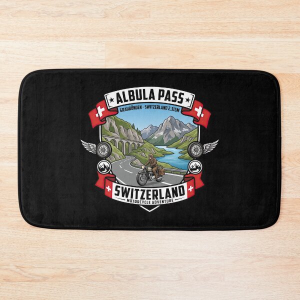 Item preview, Albula Pass Swiss Mountain Pass Vintage Road Artwork designed and sold by enzoade.