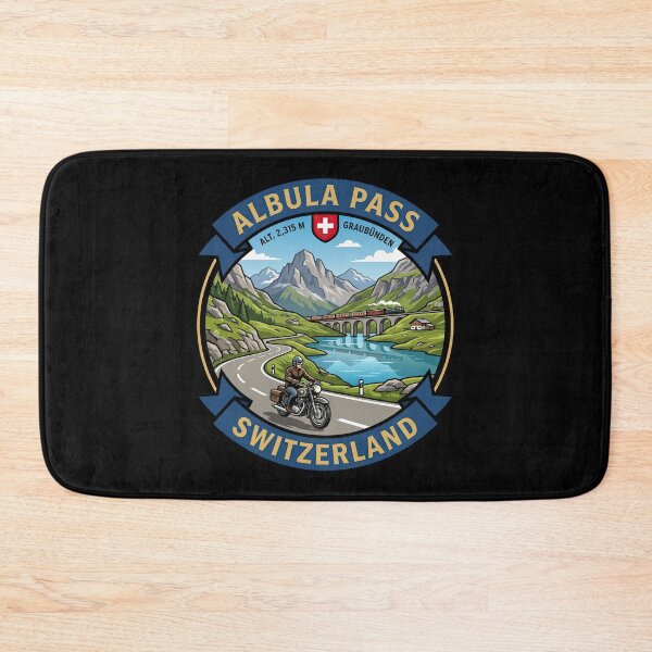 Item preview, Albula Pass Switzerland Motorcycle Mountain Road Design designed and sold by enzoade.