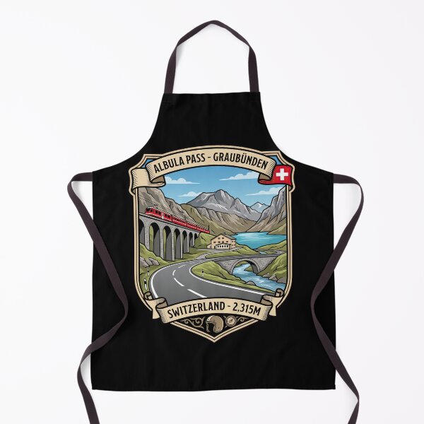 Item preview, Albula Pass Graubünden Switzerland Alpine Road Graphic designed and sold by enzoade.