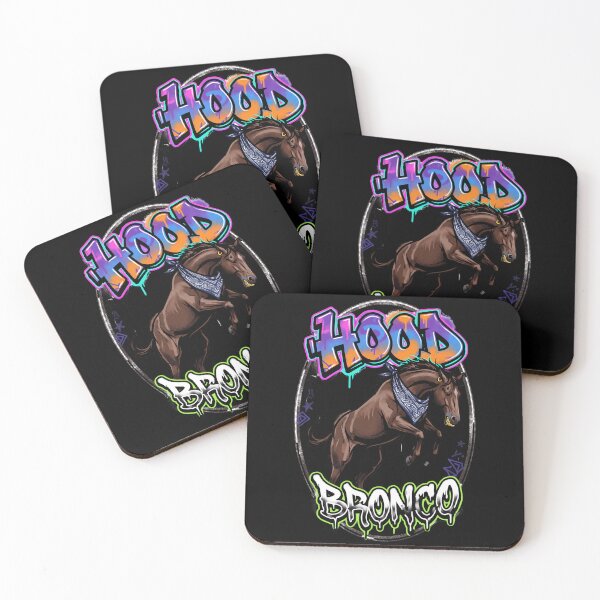 Item preview, Hood Bronco — Urban Graffiti Rodeo Horse Design Tee v3 designed and sold by CornishPixiPony.