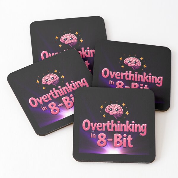Item preview, Overthinking in 8-Bit – Funny Retro Gamer Brain Humor designed and sold by Ashes to Artistry.