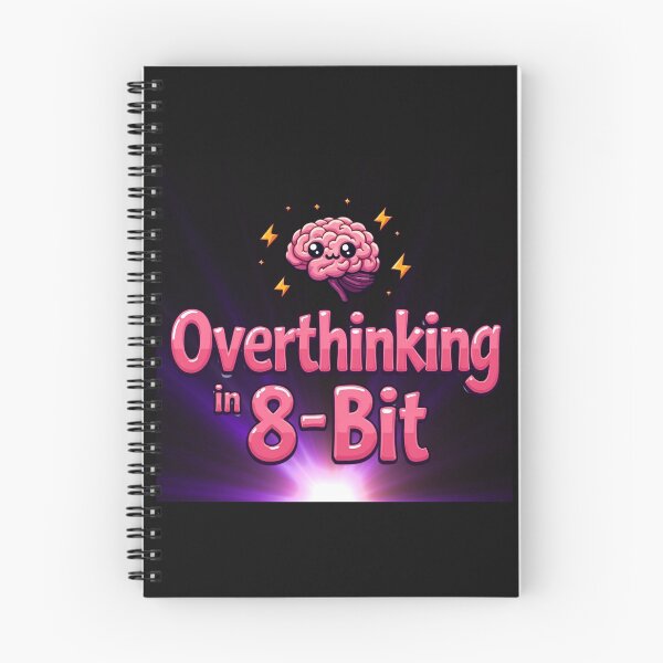 Item preview, Overthinking in 8-Bit – Funny Retro Gamer Brain Humor designed and sold by Ashes to Artistry.