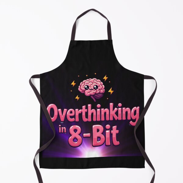 Item preview, Overthinking in 8-Bit – Funny Retro Gamer Brain Humor designed and sold by Ashes to Artistry.