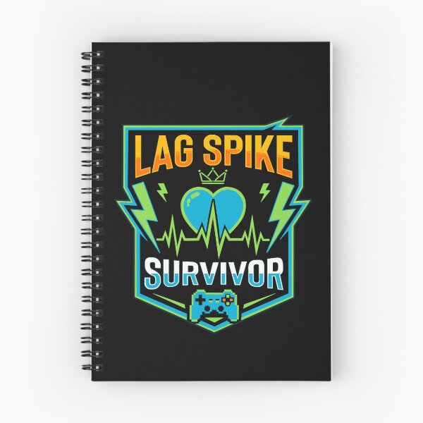 Item preview, Lag Spike Survivor - Funny Gamer Crest & Heartbeat Graphic designed and sold by JoRealm.