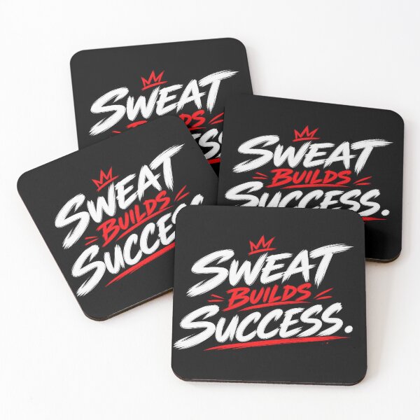 Item preview, Sweat Builds Success. | Motivational Gym Quote Sticker | Fitness Typography designed and sold by ritach11.