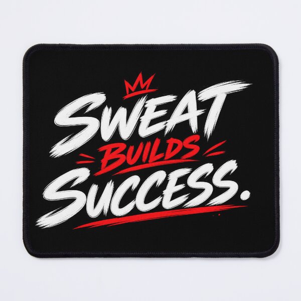 Item preview, Sweat Builds Success. | Motivational Gym Quote Sticker | Fitness Typography designed and sold by ritach11.