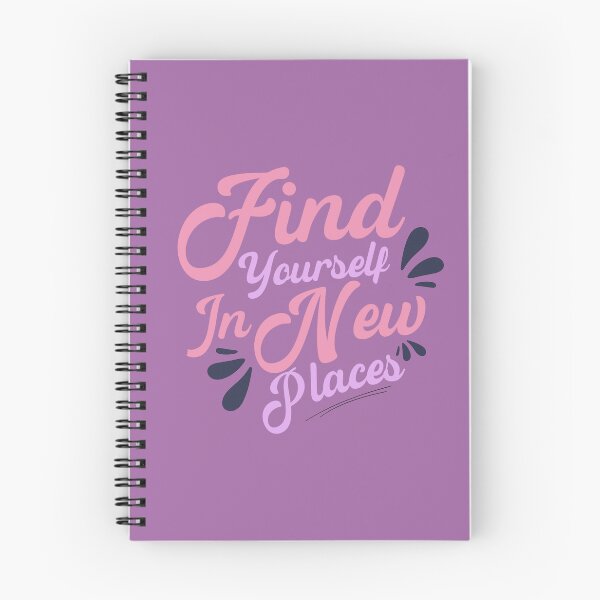 Item preview, Find Yourself in New Places Travel Quote Aesthetic Design designed and sold by WallMuseStudio .