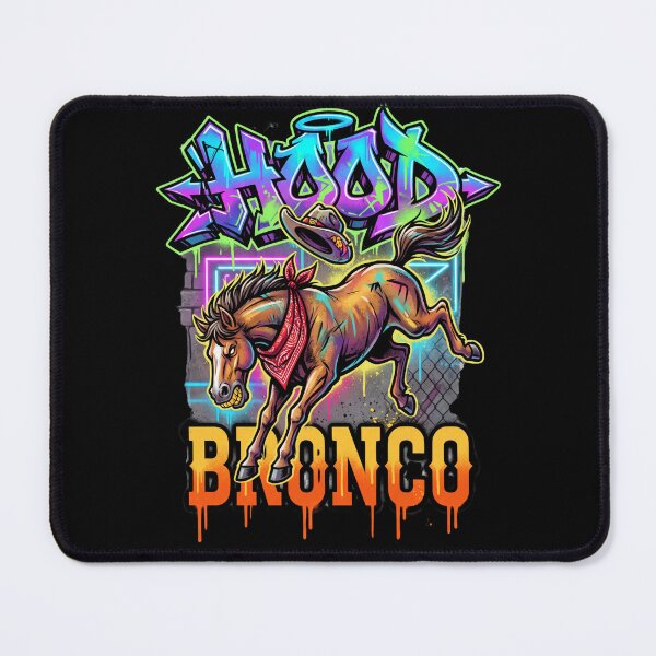 Item preview, Hood Bronco — Urban Graffiti Rodeo Horse Design Tee v4 designed and sold by CornishPixiPony.
