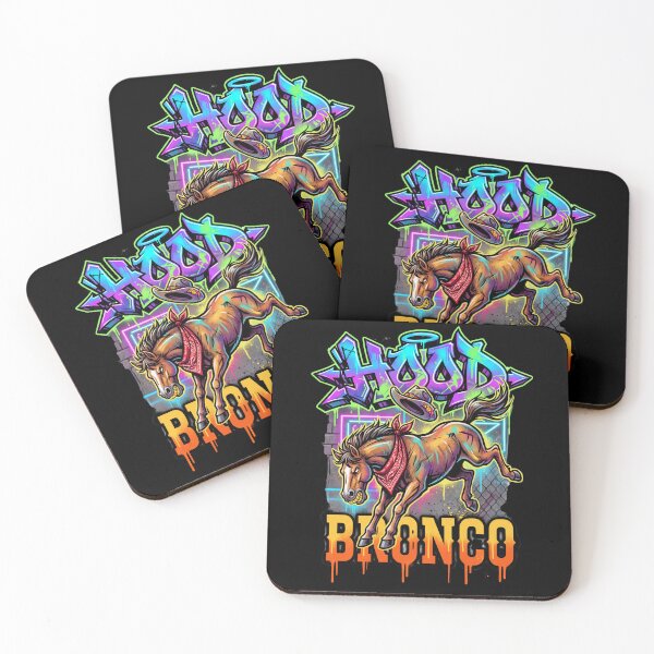 Item preview, Hood Bronco — Urban Graffiti Rodeo Horse Design Tee v4 designed and sold by CornishPixiPony.