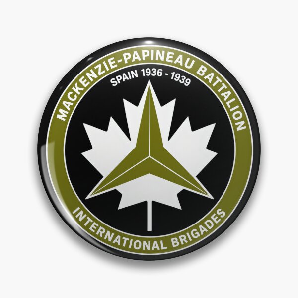 Item preview, Mackenzie Papineau Battalion International Brigades Antifascist Emblem Print designed and sold by PinUpPizzazz.