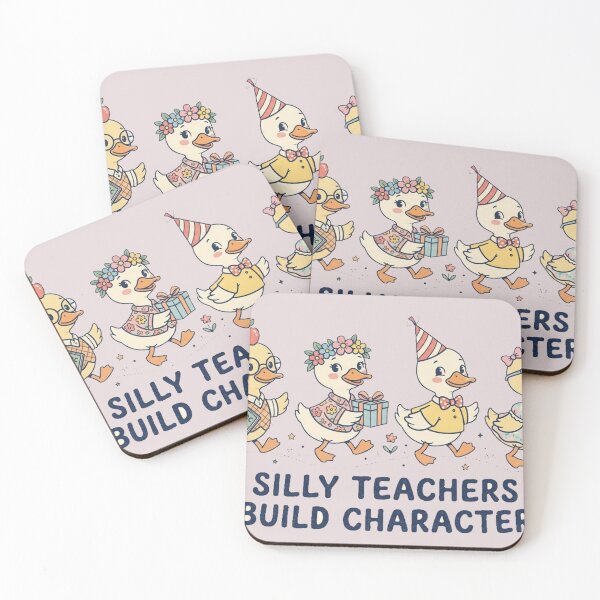 Item preview, Silly Teachers Build Character - Cute Duck designed and sold by Sarvionstudio.