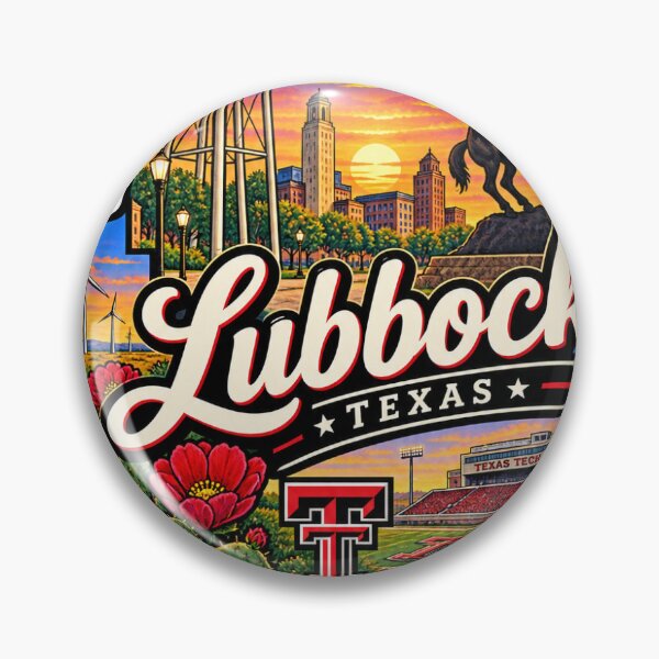 Item preview, Lubbock Texas Sticker Art designed and sold by Red-Official.