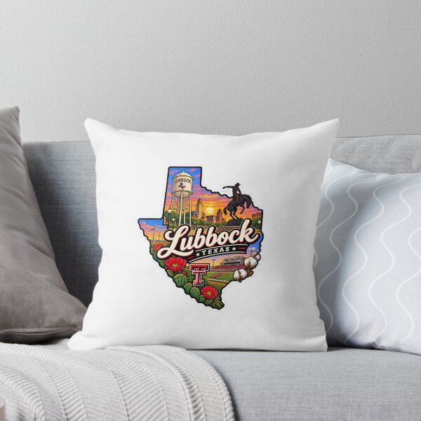 Item preview, Lubbock Texas Sticker Art designed and sold by Red-Official.