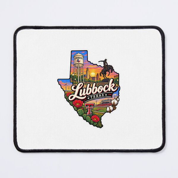 Item preview, Lubbock Texas Sticker Art designed and sold by Red-Official.