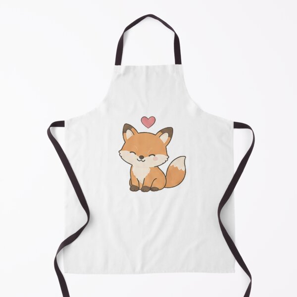 Item preview, Cute Kawaii Fox Floating Heart Red Fox Cottagecore Aesthetic designed and sold by Rehnair.