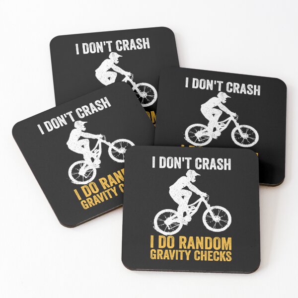 Item preview, I dont crash I do random gravity checks - Funny Mountain Bike Lover designed and sold by shileaavdy.