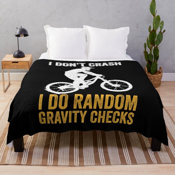 Item preview, I dont crash I do random gravity checks - Funny Mountain Bike Lover designed and sold by shileaavdy.