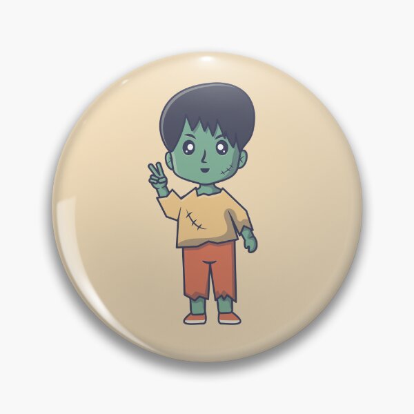 Item preview, Cute Zombie Boy Peace Sign designed and sold by werezu.