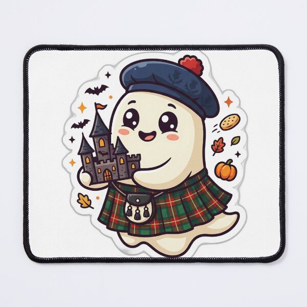 Item preview, Kawaii Scottish Ghost designed and sold by FunFitsFactory.