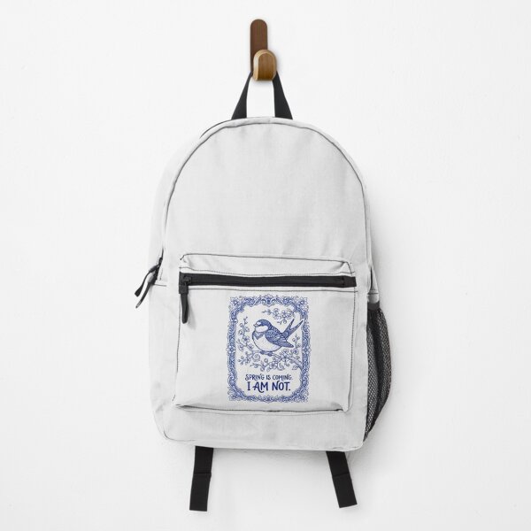 Item preview, Blue Willow Porcelain - Funny Sarcastic Bird Introvert Meme designed and sold by SplashTastic.