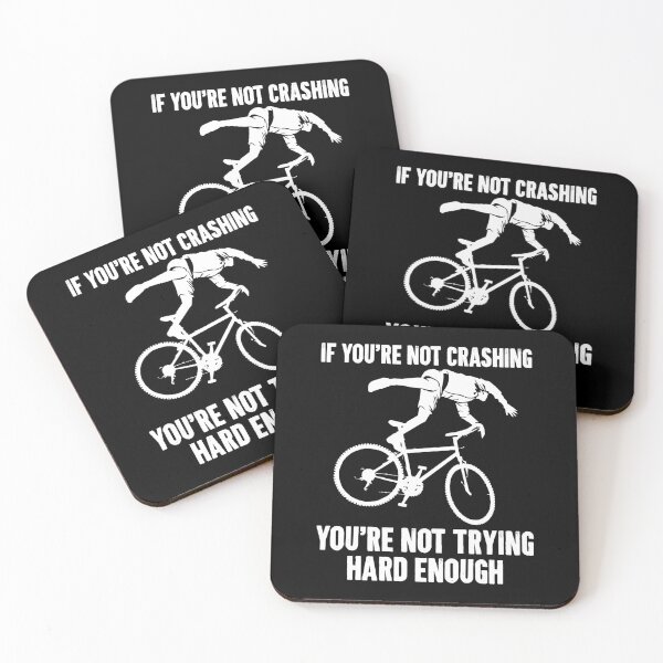 Item preview, If You're Not Crashing, You're Not Trying Hard Enough - Funny Mountain Biking Lover designed and sold by shileaavdy.