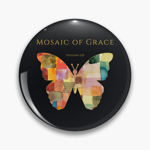 Item preview, Mosaic Of Grace Watercolor Butterfly Christian Art Scripture Gift Many Parts One Beauty Ephesians 2 10 designed and sold by KittenAndCo.