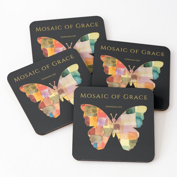 Item preview, Mosaic Of Grace Watercolor Butterfly Christian Art Scripture Gift Many Parts One Beauty Ephesians 2 10 designed and sold by KittenAndCo.