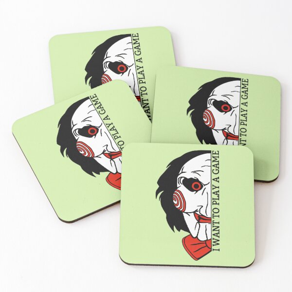 Item preview, I Want to Play a Game Saw Billy Puppet Quote designed and sold by Vicky021.