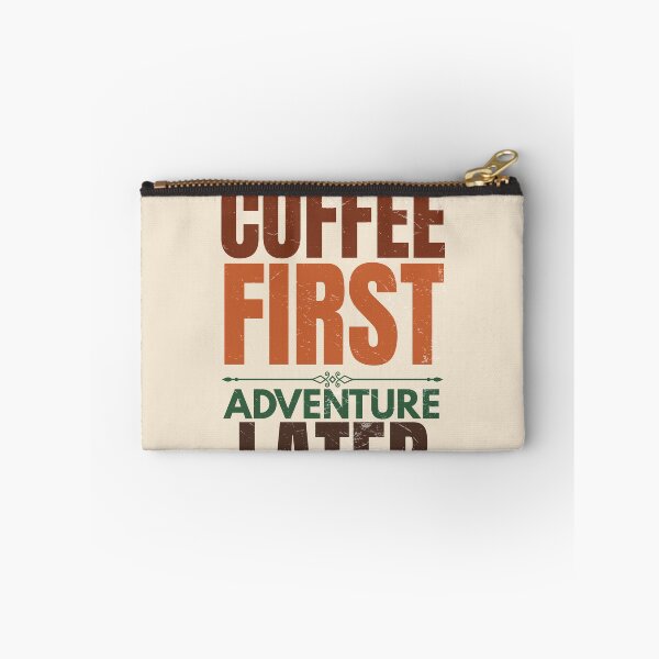 Item preview, Coffee First Adventure Later Vintage Coffee Lover T-Shirt designed and sold by Uvclick.