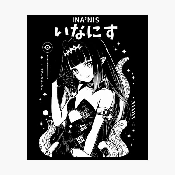 Artikelvorschau, Inanis Ninomae Hololive Vintage-Kunst entworfen und verkauft von CharlieSusanss.