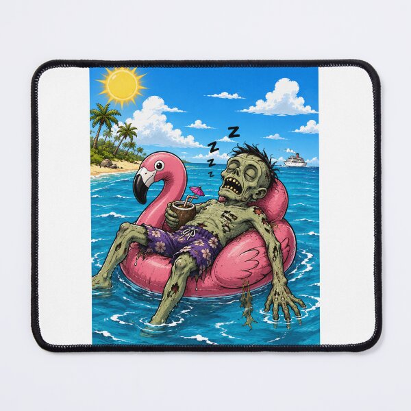 Item preview, Vampire Moonlight Picnic Funny Gothic Beach Vacation Cartoon designed and sold by ComedyInkFactor.