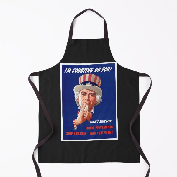 Item preview, WWII: I'm Counting On You! Don't Discuss Uncle Sam Digitally Remastered Art Print designed and sold by Vintage Poster Supply.