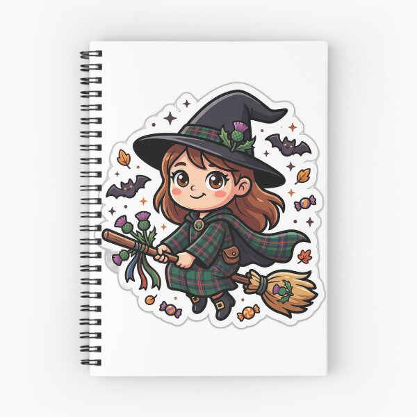 Item preview, Kawaii Scottish Halloween Witch designed and sold by FunFitsFactory.