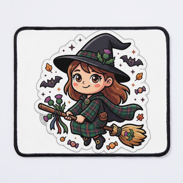Item preview, Kawaii Scottish Halloween Witch designed and sold by FunFitsFactory.