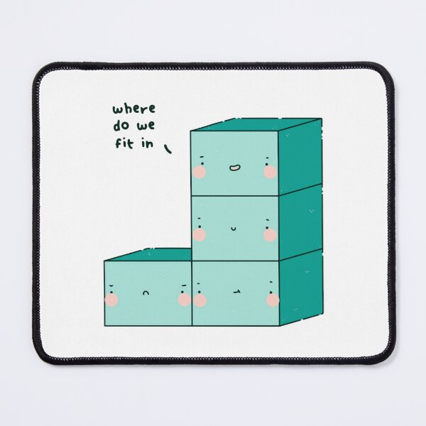Item preview, Existentialist Tetris Funny Office Crisis Block Puzzle Art designed and sold by SoyViy.