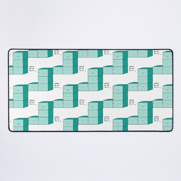 Item preview, Existentialist Tetris Funny Office Crisis Block Puzzle Art designed and sold by SoyViy.