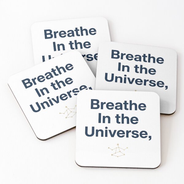 Item preview, Breathe In the Universe – Cosmic Mindfulness Inspirational Quote designed and sold by Kayshies8120.