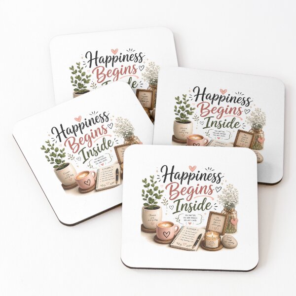 Item preview, Happiness Begins Inside designed and sold by KrithigaArts.
