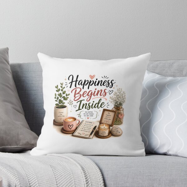 Item preview, Happiness Begins Inside designed and sold by KrithigaArts.