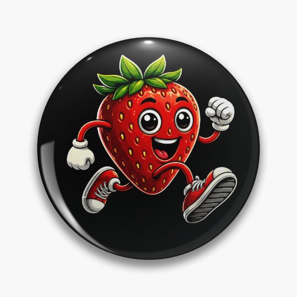 Item preview, Strawberry Runner Cute Cartoon Fruit Racing designed and sold by Moizento.