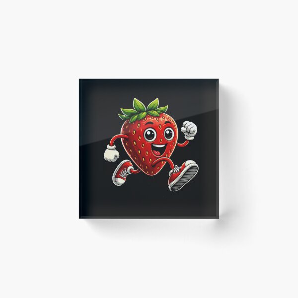 Item preview, Strawberry Runner Cute Cartoon Fruit Racing designed and sold by Moizento.
