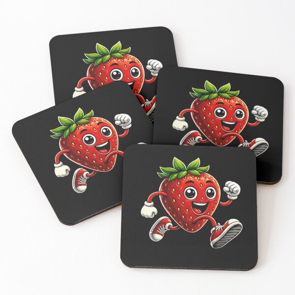 Item preview, Strawberry Runner Cute Cartoon Fruit Racing designed and sold by Moizento.