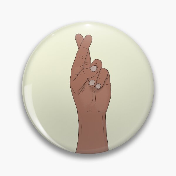 Item preview, Fingers Crossed Hand Gesture Vintage Good Luck Hope Symbol designed and sold by shopdiego.