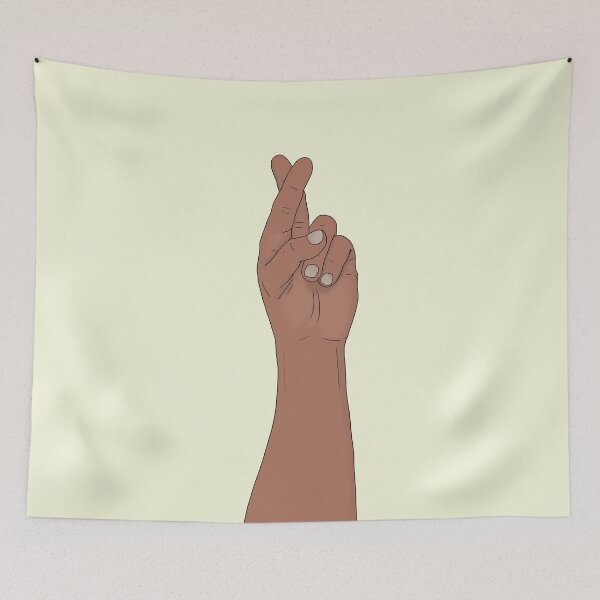 Item preview, Fingers Crossed Hand Gesture Vintage Good Luck Hope Symbol designed and sold by shopdiego.